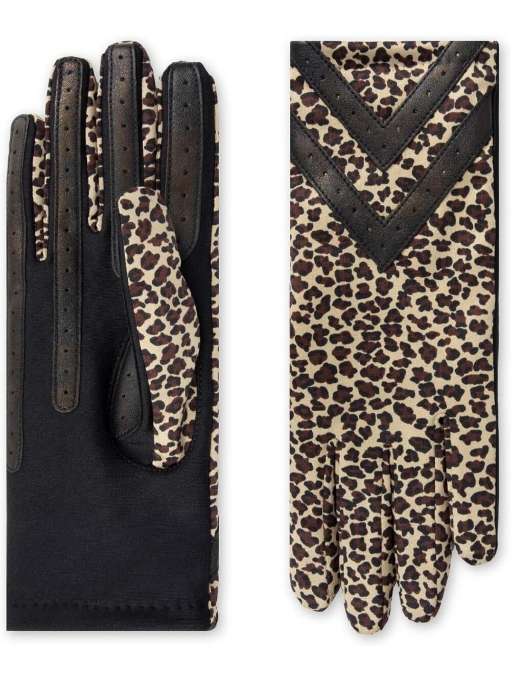 Warm Fleece-Lined Touchscreen Gloves for Women - Cold Weather Chevron Style